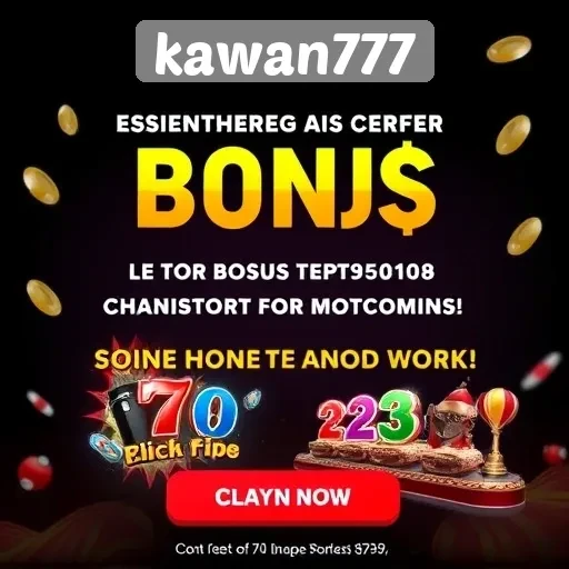 Promosi dan Bonus Menarik di Kawan777 untuk Pengguna Baru